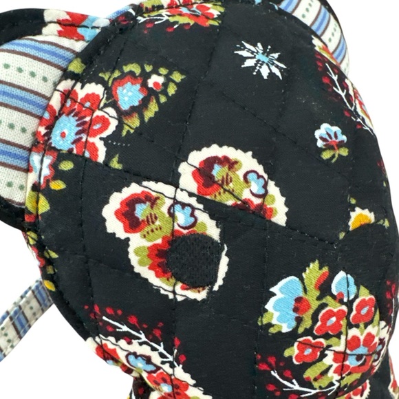 Anthropologie Vera Bradley Classic Bear Crossbody Bag Black Diamond Patchwork - Picture 6 of 8